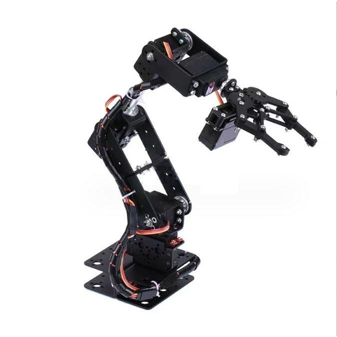 【萍萍】6DOF 金屬爪 機器人手臂 DIY 套件 機械臂 機器人手臂機器人夾爪套件帶 6 件-細節圖2