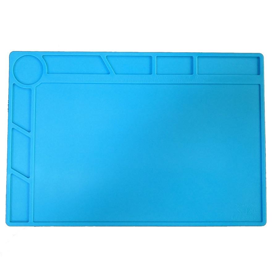 【萍萍】耐高溫維修台墊 PCB 維修矽膠墊 工作墊 熱風槍 隔熱墊-細節圖2