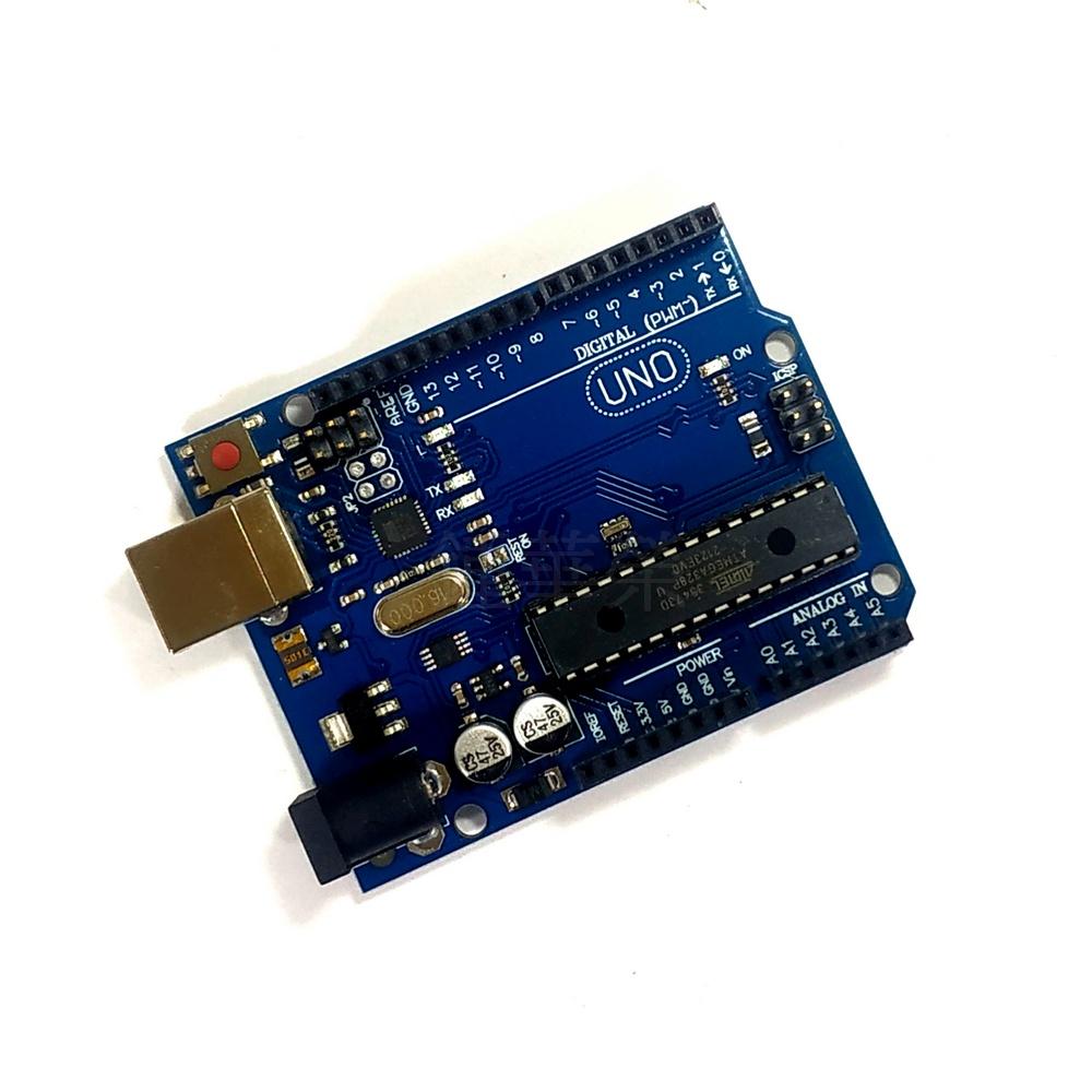 【萍萍】新版uno r3 arduino 原廠晶片 官方版 ATMEGA16U2 送傳輸線 開發板 附課程資料 全相容-細節圖2