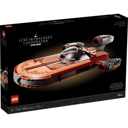 LEGO 樂高 75341 Luke Skywalker＇s Landspeeder™ 路克陸行艇 全新未拆 一角微壓