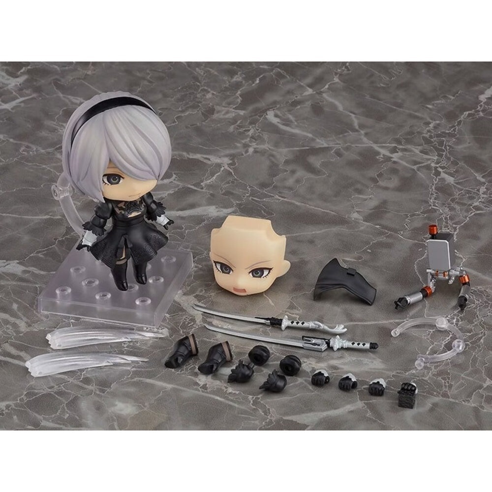 全新現貨 代理版 GSC 黏土人1475 NieR:Automata 2B（寄葉二號B型）再販 可動 完成品-細節圖2