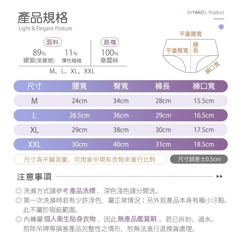 【現貨】【丹弗霓內衣】微風輕蒲 天絲棉內褲 高腰 60支超細萊賽爾纖維 桑蠶絲 絲綢 包臀內褲 NO.3903-細節圖7