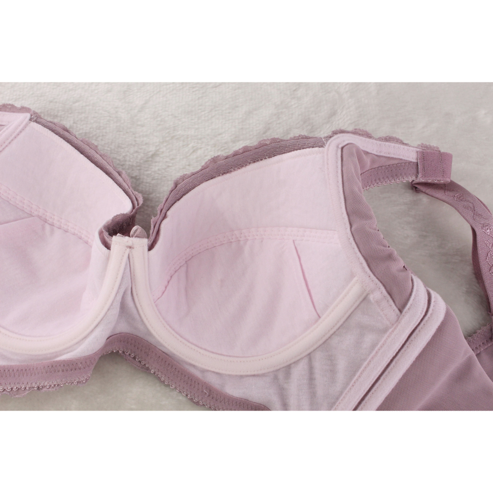 【現貨】【丹弗霓內衣】 C-D罩杯  大罩杯必買 蕾絲全罩杯  調整型機能內衣 手捧胸系列 膚色、粉紫色NO.6690-細節圖6