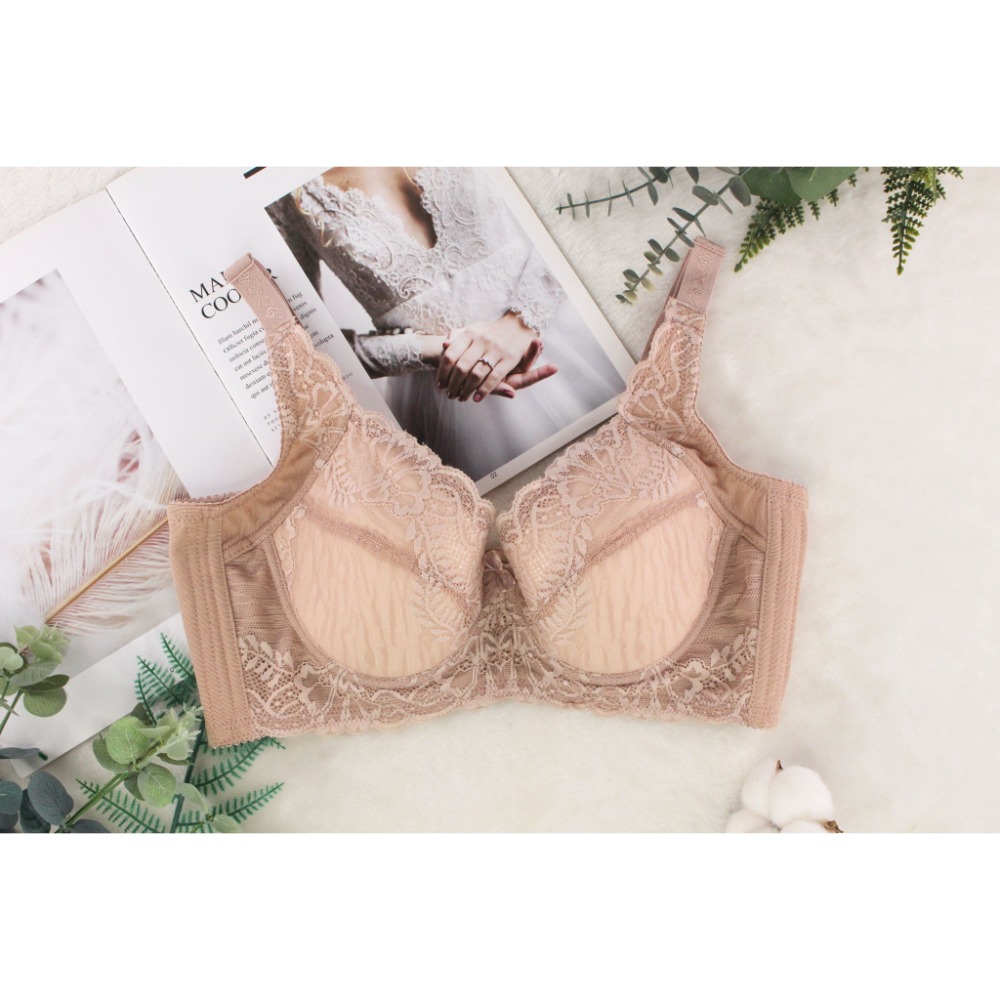 現貨【丹弗霓內衣】 G-H罩杯  大罩杯必買 蕾絲全罩杯  調整型機能內衣 手捧胸系列 膚色、粉紫色 NO.6690-規格圖8