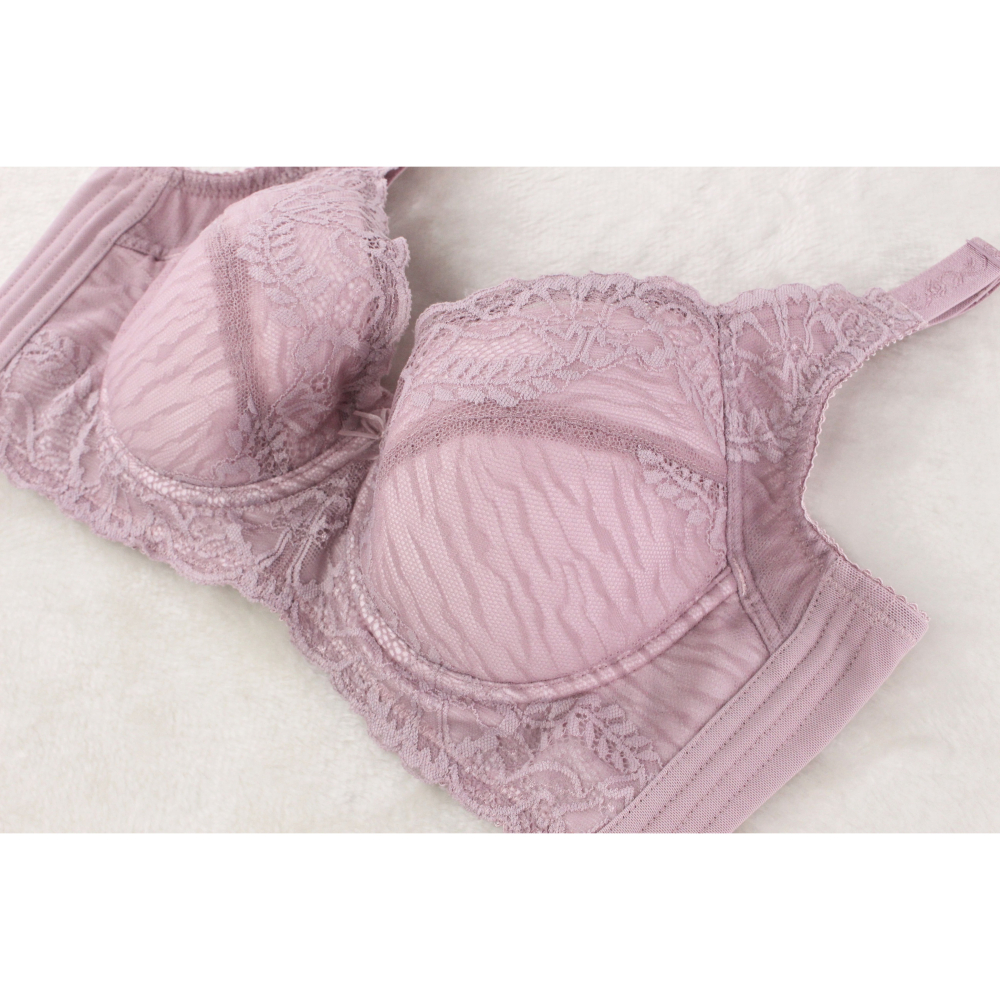 【現貨】【丹弗霓內衣】I罩杯 大罩杯必買 蕾絲全罩杯 調整型機能內衣 手捧胸系列 膚色、粉紫色 NO.6690-細節圖5