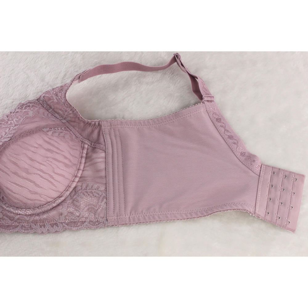 【現貨】【丹弗霓內衣】I罩杯 大罩杯必買 蕾絲全罩杯 調整型機能內衣 手捧胸系列 膚色、粉紫色 NO.6690-細節圖7