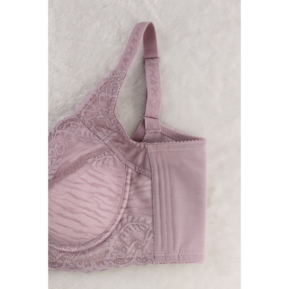 【現貨】【丹弗霓內衣】I罩杯 大罩杯必買 蕾絲全罩杯 調整型機能內衣 手捧胸系列 膚色、粉紫色 NO.6690-細節圖8