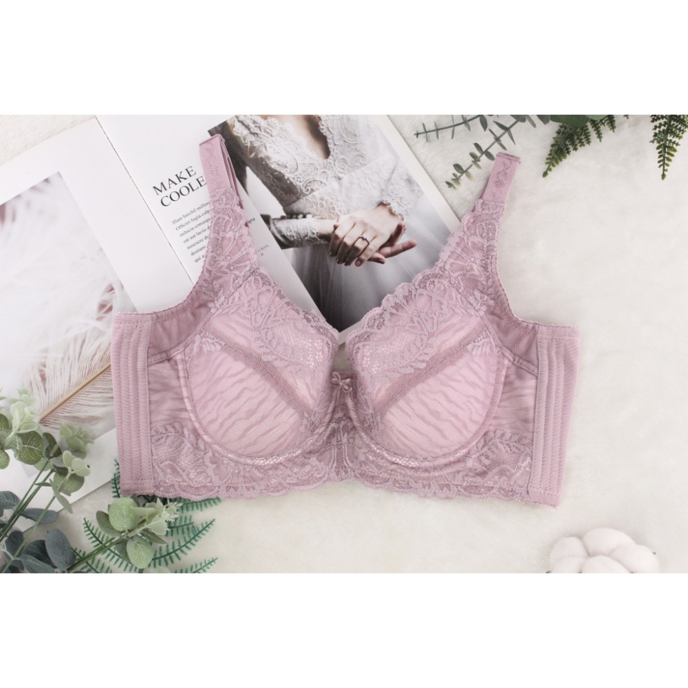【現貨】【丹弗霓內衣】I罩杯 大罩杯必買 蕾絲全罩杯 調整型機能內衣 手捧胸系列 膚色、粉紫色 NO.6690-規格圖8