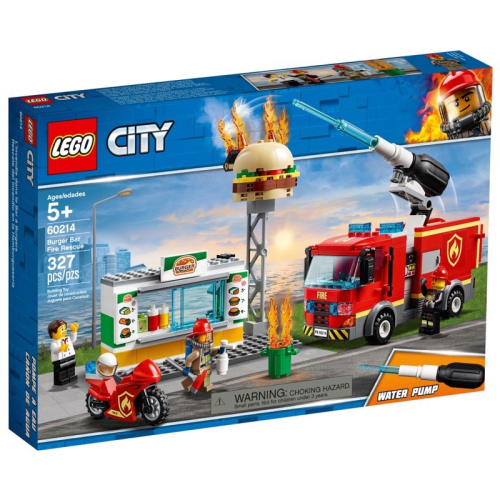 !!全新現貨!! LEGO 60214 漢堡餐廳火災救援 正版樂高 消防車 City系列 北北桃面交 聖誕禮物