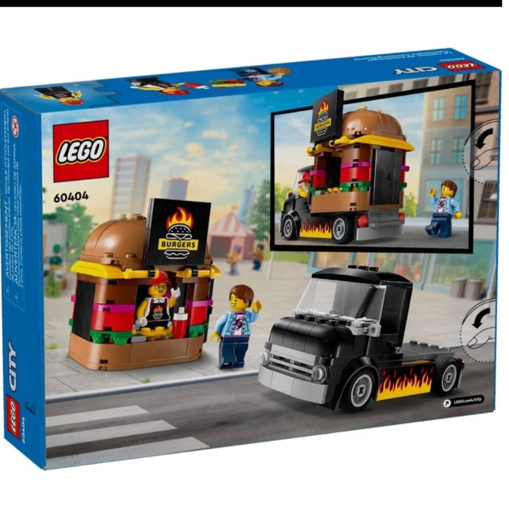 !!全新好盒現貨!! LEGO 60404漢堡餐車 city系列 新年送禮 龍年禮物-細節圖2