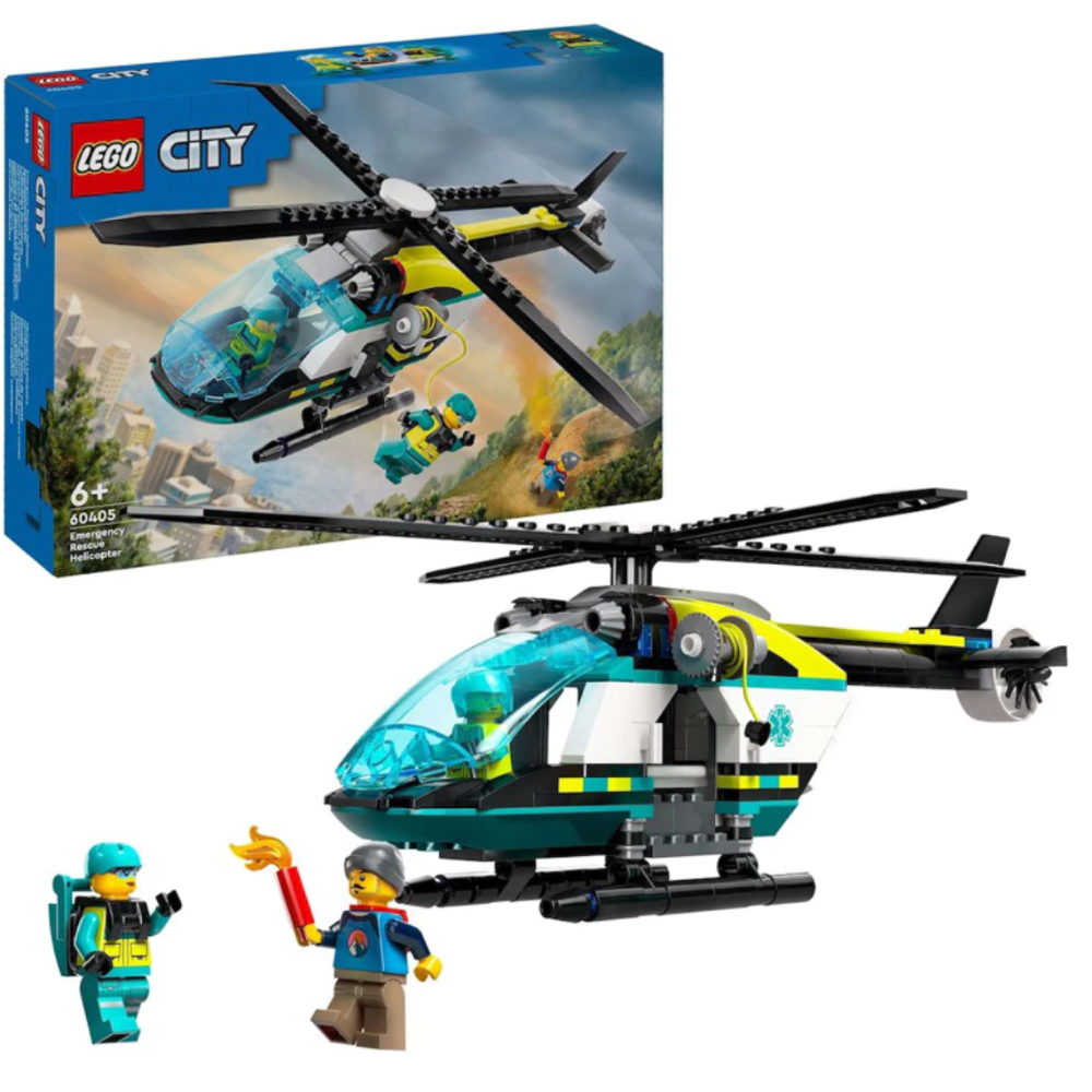!!全新好盒現貨!! LEGO 60405 緊急救援直升機 city系列 新年送禮 龍年禮物-細節圖3