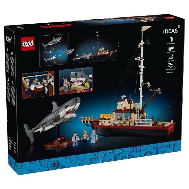 《好好·玩積木》LEGO 21350 大白鯊 ideas系列-細節圖2