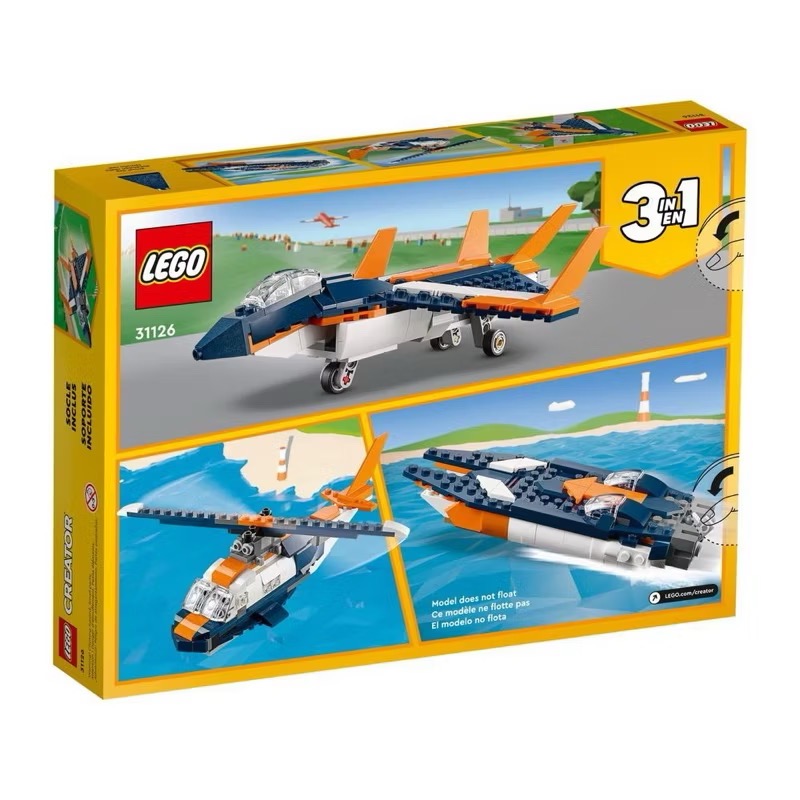 🐾好好·玩積木🐾 LEGO 31126 超音速噴射機創意百變3 合1 Creator系列-細節圖2