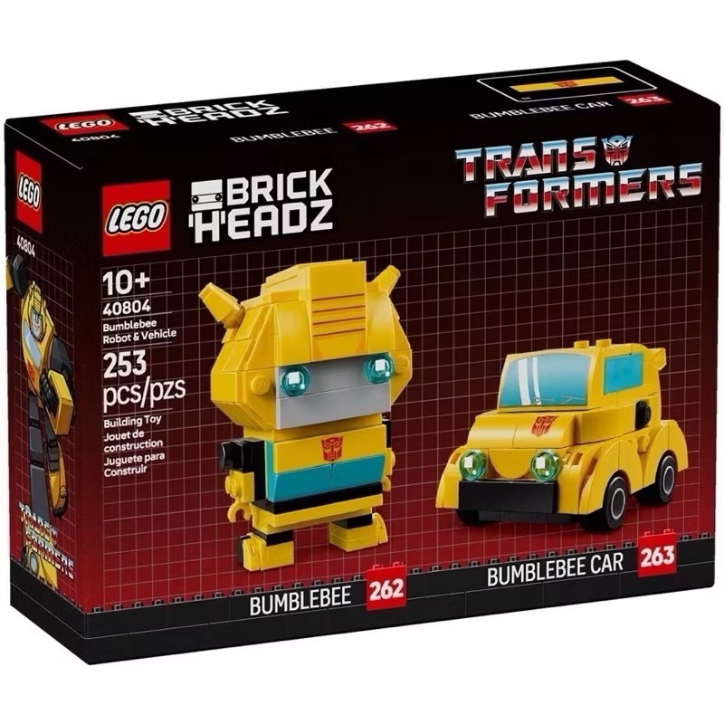 《好好。玩積木》LEGO 40803 柯博文機器人和車輛 40804 大黃蜂機器人和車輛 變形金剛-細節圖5