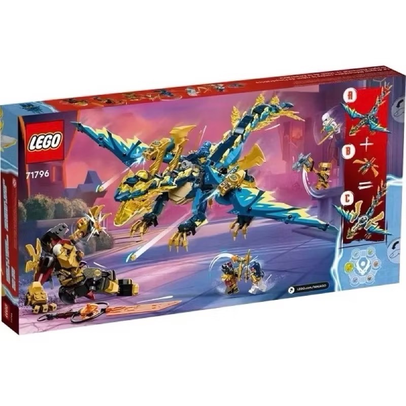 《好好·玩積木》現貨!! LEGO 71796 元素之龍對戰女皇機械人 旋風忍者 Ninjago系列-細節圖2