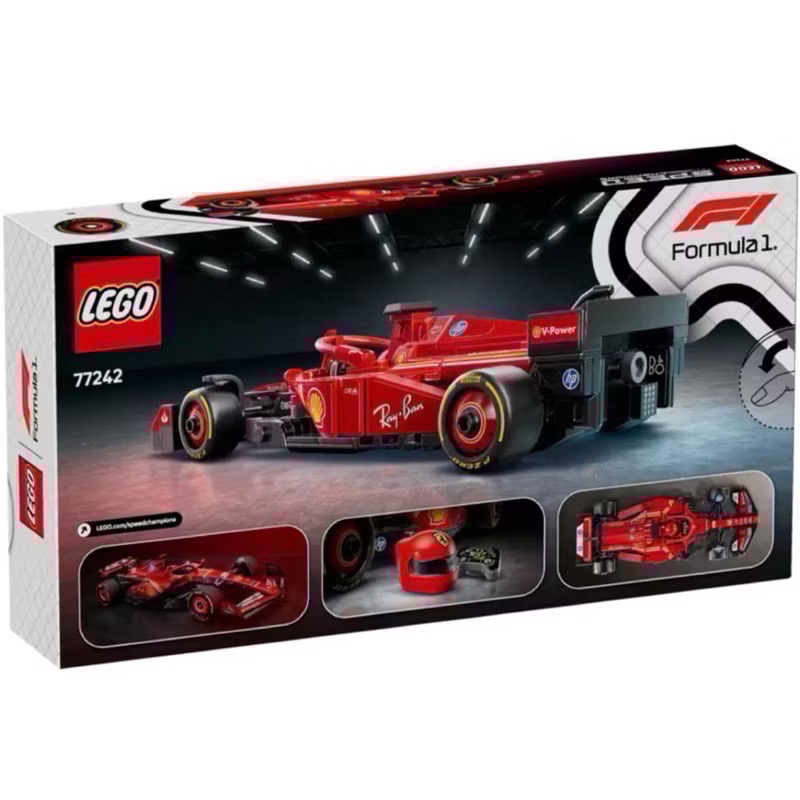 《好好·玩積木》LEGO 77242 法拉利車隊 Ferrari SF-24 F1 Race Car speed系列-細節圖2