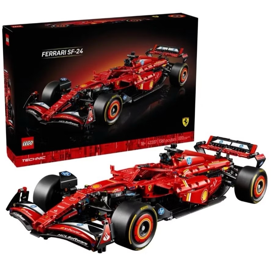 《好好。玩積木》LEGO 42207 法拉利 Ferrari SF-24 F1 Car 樂高® 科技-細節圖3