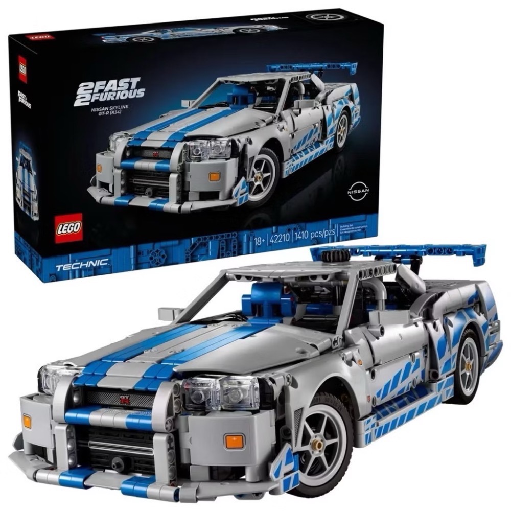 🐾好好。玩積木🐾 盒損！LEGO 42210 玩命關頭2 Nissan GT-R (R34) 科技系列-細節圖2