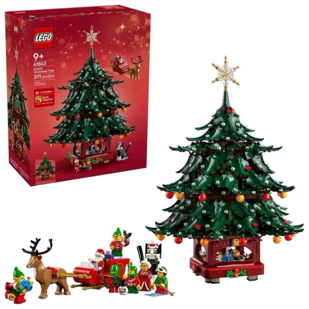 《好好。玩積木》現貨!! LEGO 41843 家庭耶誕樹擺飾Christmas Tree 樂高 Icons-細節圖2