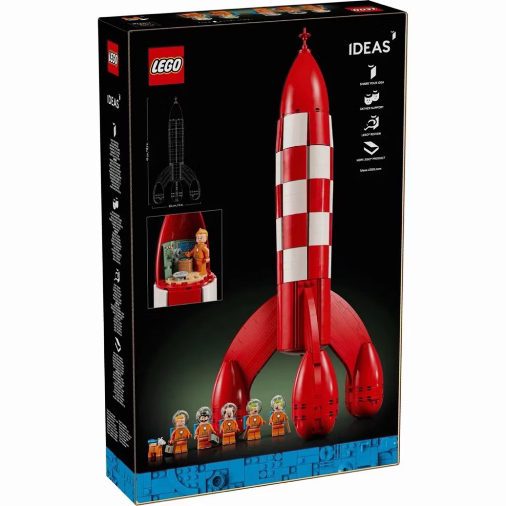 🐾好好。玩積木🐾 現貨!! LEGO 21367 Tintin 登月火箭 丁丁歷險記 樂高 IDEAS系列-細節圖3