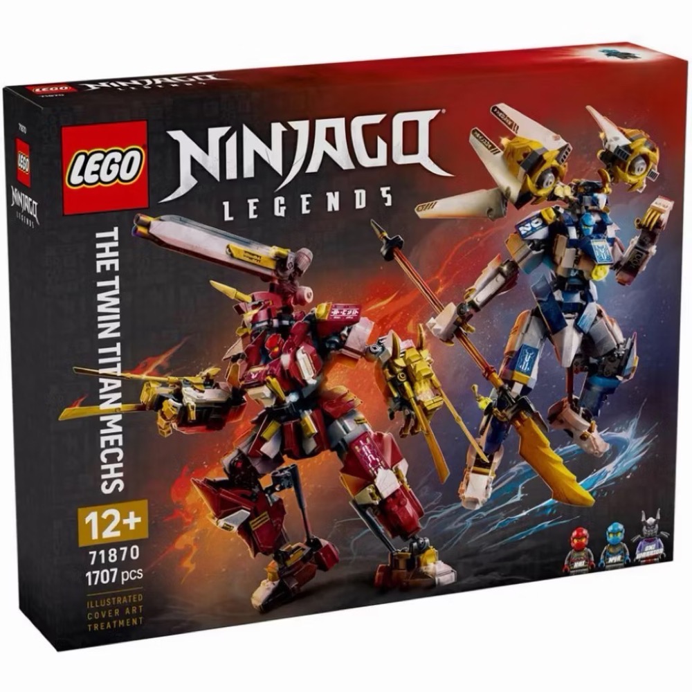 🐾好好。玩積木🐾現貨! LEGO 71870 雙子鈦機械人The Twin Titan Mechs 旋風忍者系列-細節圖2