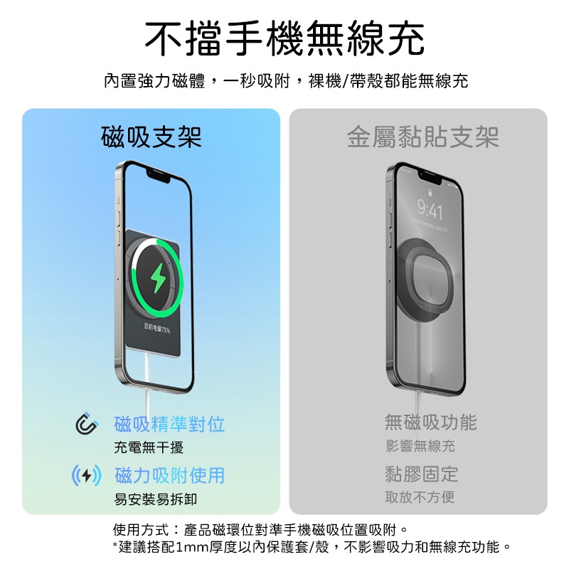 Baseus倍思 一字旋轉磁吸卡片支架 手機支架 iPhone手機架 Magsafe手機架 磁吸支架 磁吸手機架-細節圖3