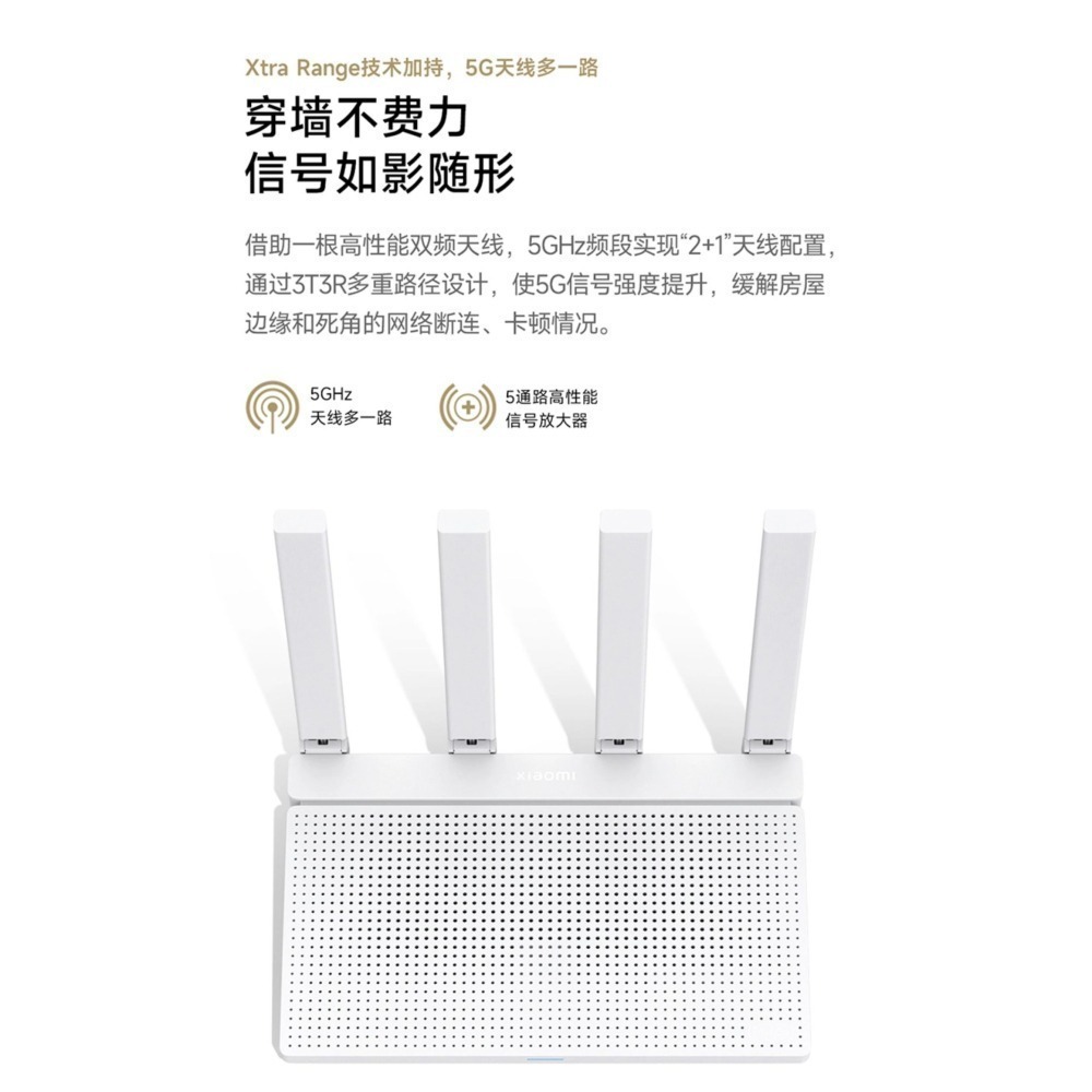 DR.CN | 現貨當天立發| 🔥小米AX3000T路由器 無線5G雙頻 WIFI6 MESH組網-細節圖6