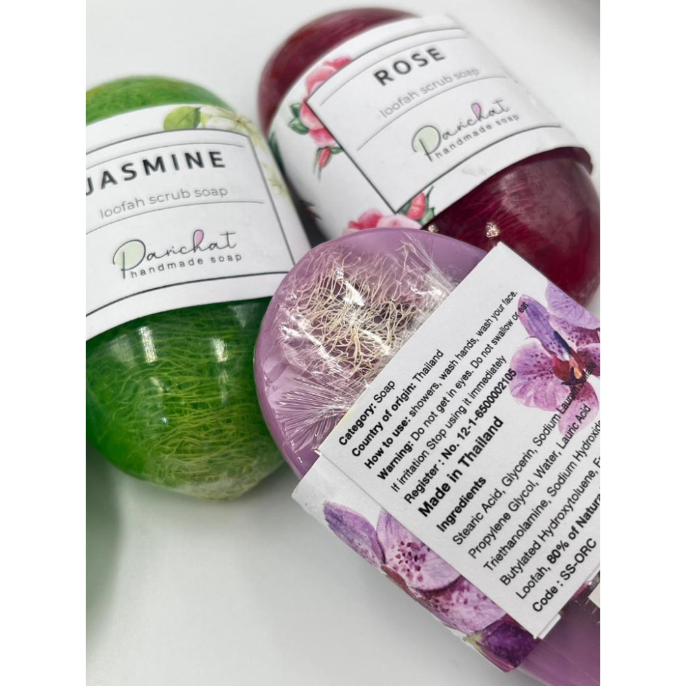 現貨❗️❗️泰國 parichat 絲瓜皂 絲瓜去角質皂 香皂-細節圖2