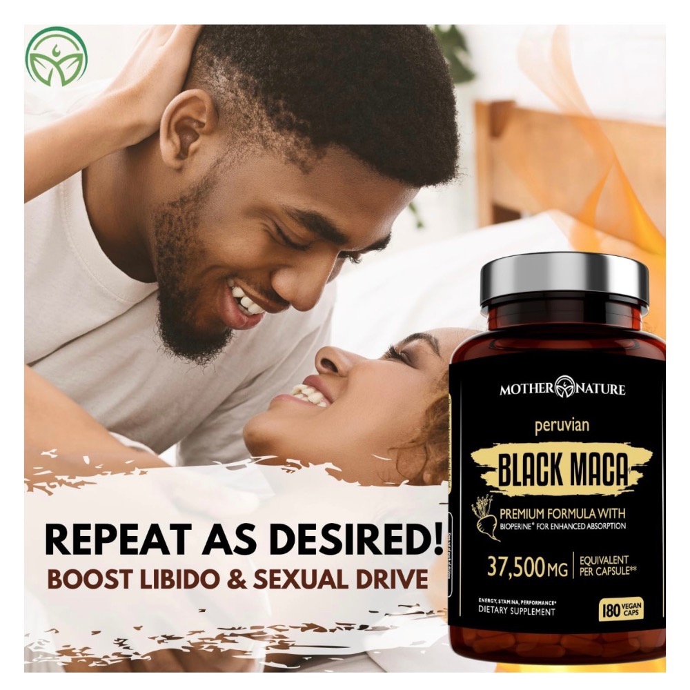 『美國原裝預購』MotherNature peruvian Maca 秘魯有機黑瑪卡 男性保養 最高劑量37500mg-細節圖4
