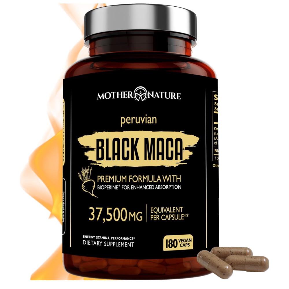 『美國原裝預購』MotherNature peruvian Maca 秘魯有機黑瑪卡 男性保養 最高劑量37500mg-細節圖5