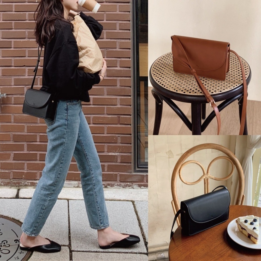 ［韓妞穿搭-最後現貨/售完不補］👜 A006 98度C 98自製款 氣質掀蓋包-細節圖8