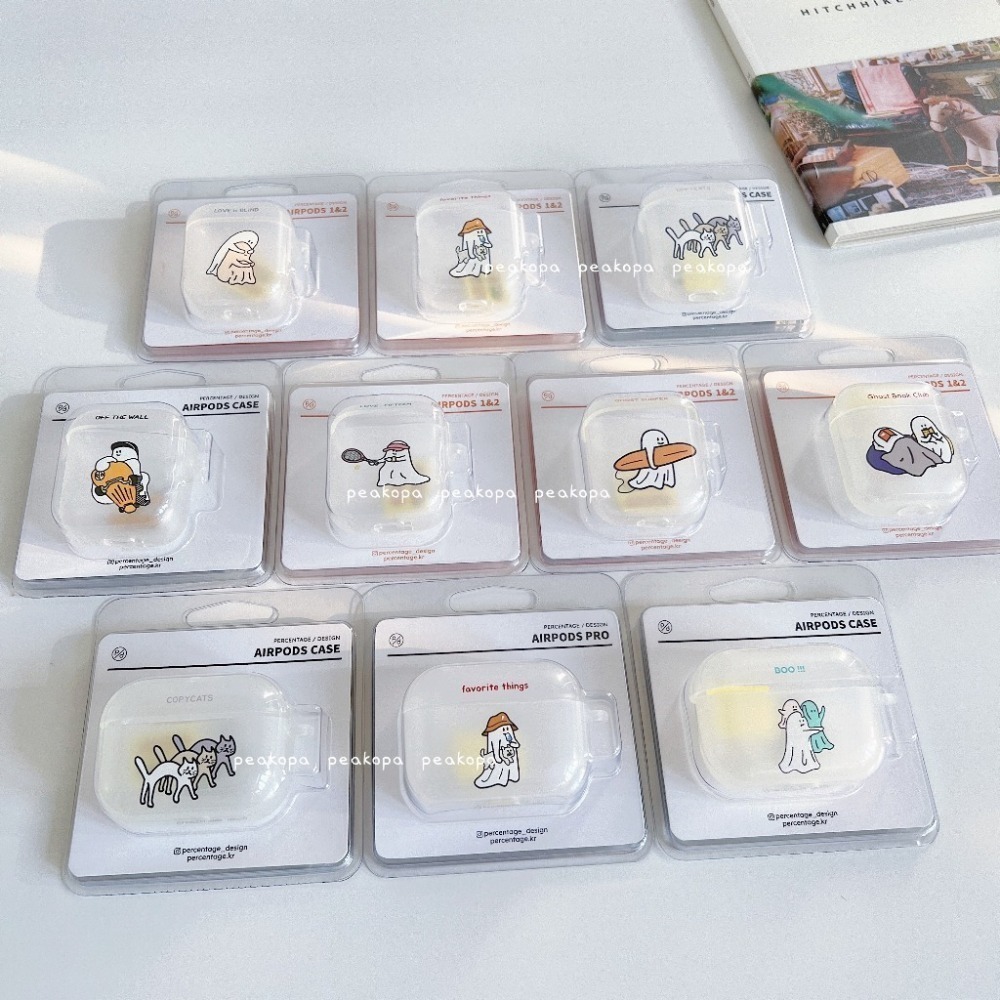 [韓國文創-現貨] PD02 👻 Percentage P/d 幽靈耳機保護套 airpods 耳機保護套 聖誕節-細節圖7