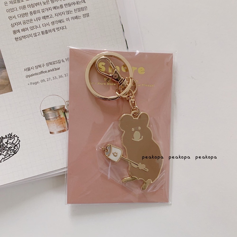 [韓國文創-現貨] 🐻 D001 Dinotaeng 鑰匙圈&耳機保護套-規格圖5