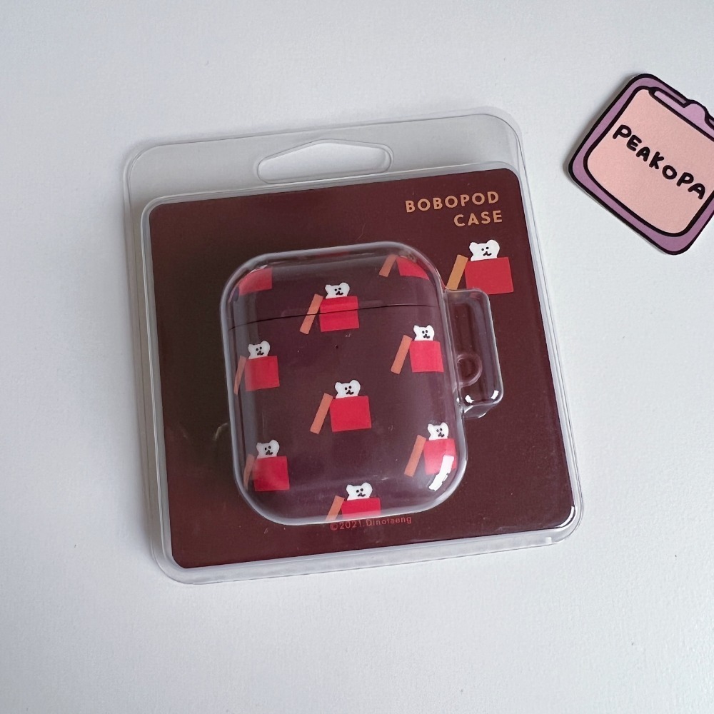 [韓國文創-現貨] 🐻 D001 Dinotaeng 鑰匙圈&耳機保護套-規格圖5