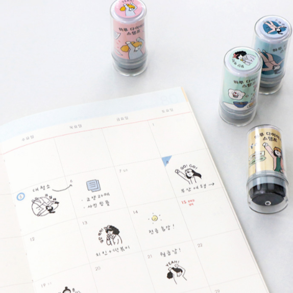 [韓國文創-現貨] ❤️ XI04  iconic 印章 日記印章 手帳章 手帳印章-細節圖4