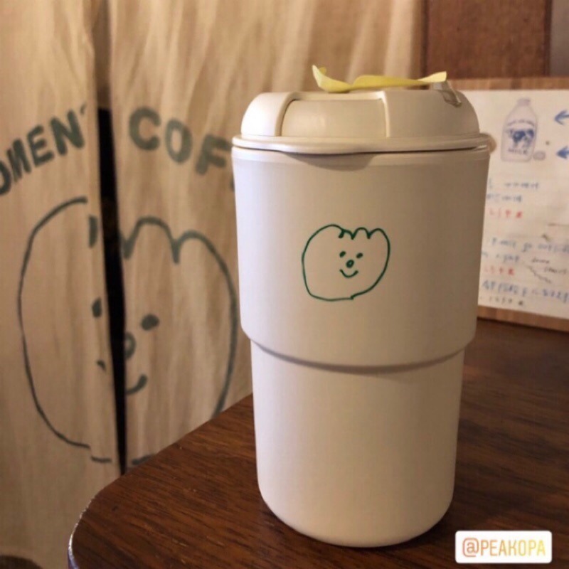 ［韓國文創-現貨］🐢 Moment coffee 隨行杯 水杯 環保杯 모멘트커피 水杯 聖誕節 情人節 禮物-細節圖2