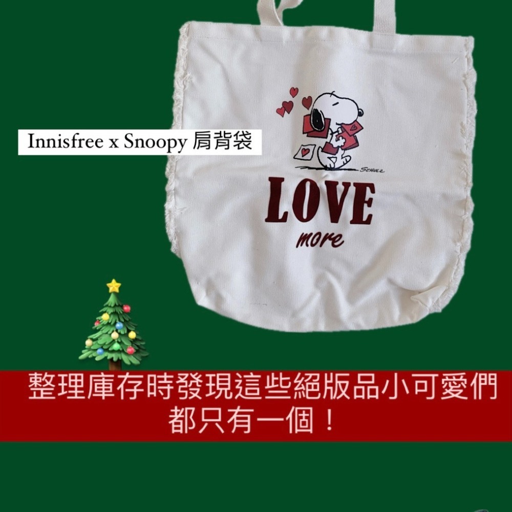 ［現貨］🎄 韓國 限量聯名商品 交換禮物 聖誕節 刷具 snoopy 提袋 化妝包-細節圖4