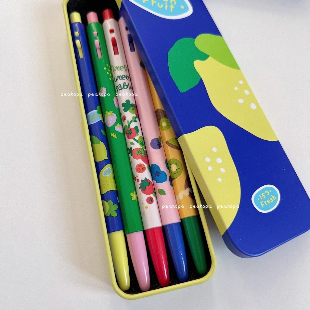 [韓國文創-現貨] 📝 MO03 monami 0.5mm鐵盒組 鉛筆盒 原子筆 monami153筆-細節圖2