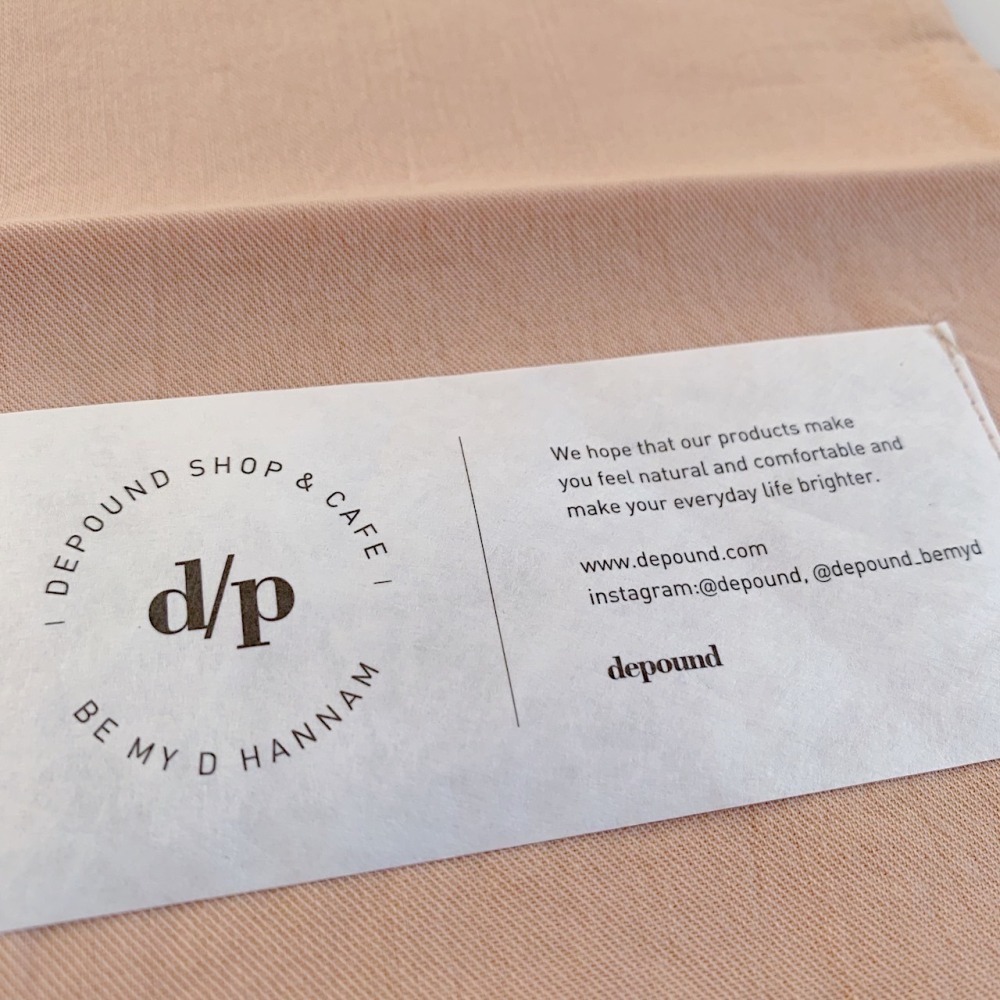 [韓國文創-現貨] 🧡🍑 Depound 束口收納袋-細節圖3