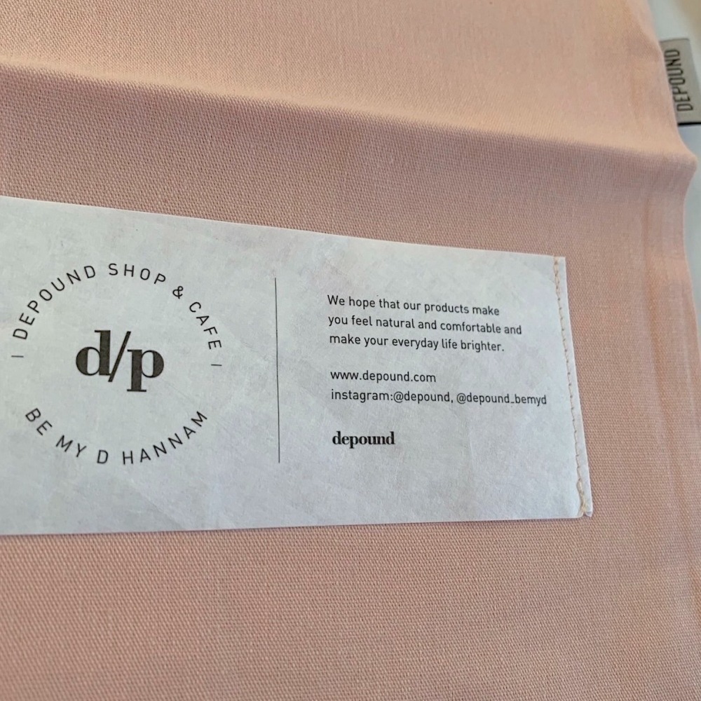 [韓國文創-現貨] 🧡🍑 Depound 束口收納袋-細節圖4