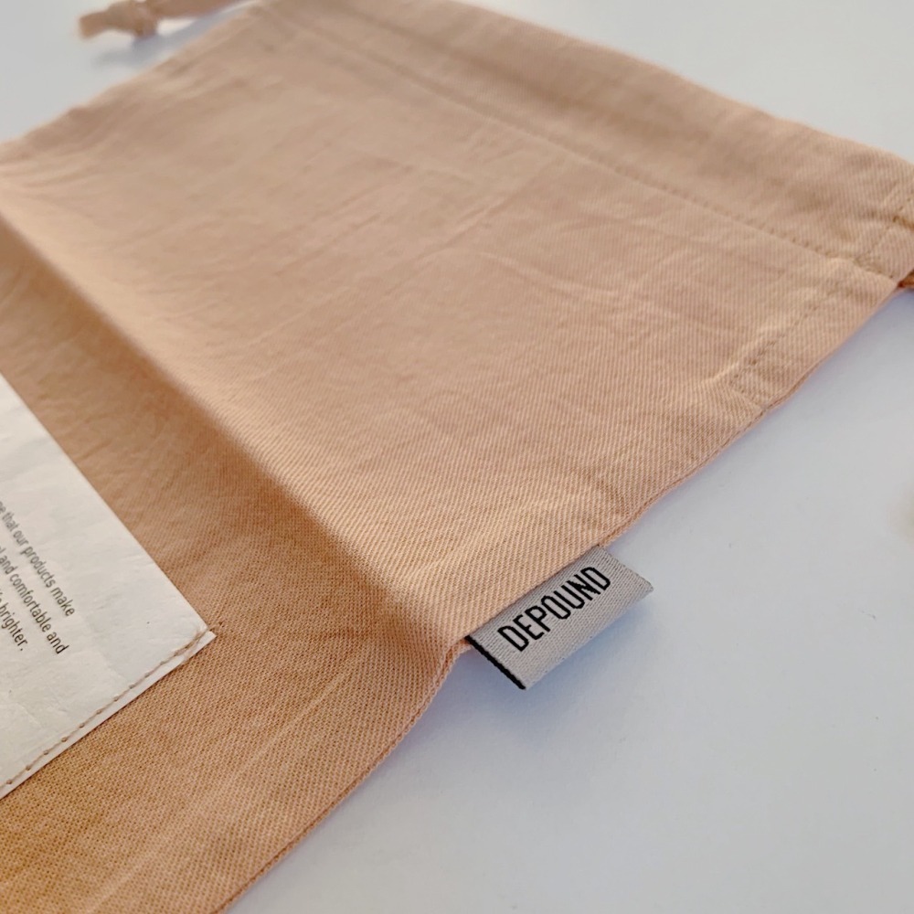 [韓國文創-現貨] 🧡🍑 Depound 束口收納袋-細節圖5