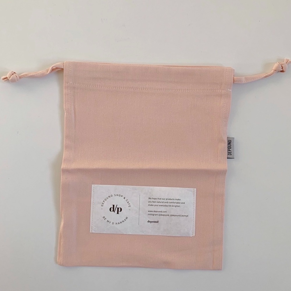 [韓國文創-現貨] 🧡🍑 Depound 束口收納袋-細節圖8