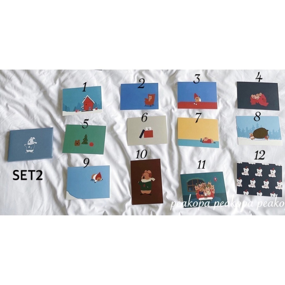 [韓國文創-現貨] ⛄️ Dinotaeng D011 明信片們 明信片 다이노탱 聖誕節 聖誕卡 明信片 短尾矮袋鼠-細節圖5