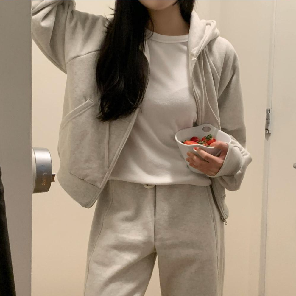 🇰🇷［韓妞穿搭-現貨］A036 98度C 98製作 內刷毛連帽外套 98doci-細節圖7