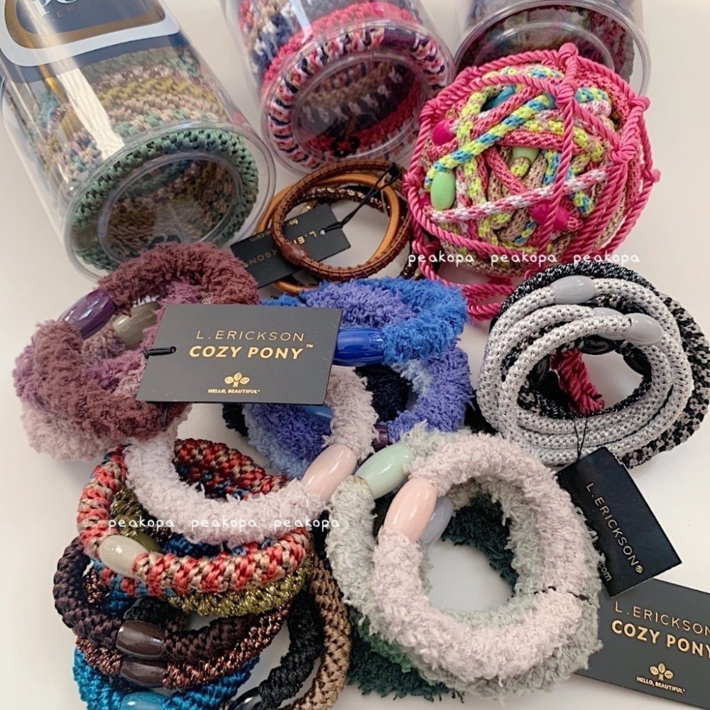 ［美國選物-現貨］L. erickson 髮圈 綁髪 美國髮圈 彈力髮帶 髮帶 頭髮-細節圖2