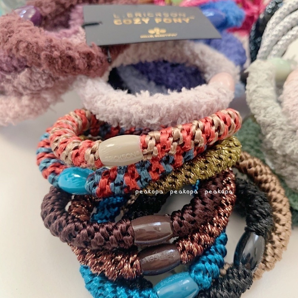 ［美國選物-現貨］L. erickson 髮圈 綁髪 美國髮圈 彈力髮帶 髮帶 頭髮-細節圖3