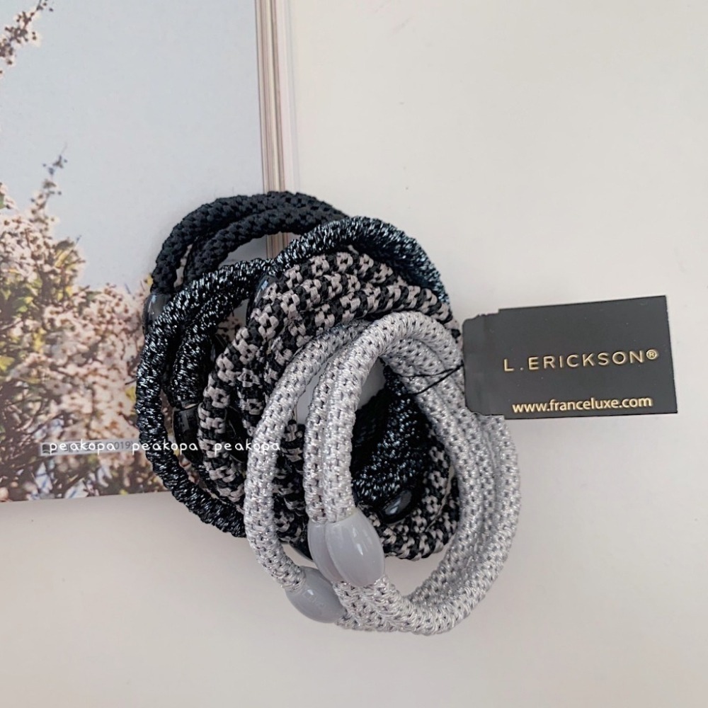［美國選物-現貨］L. erickson 髮圈 綁髪 美國髮圈 彈力髮帶 髮帶 頭髮-細節圖4