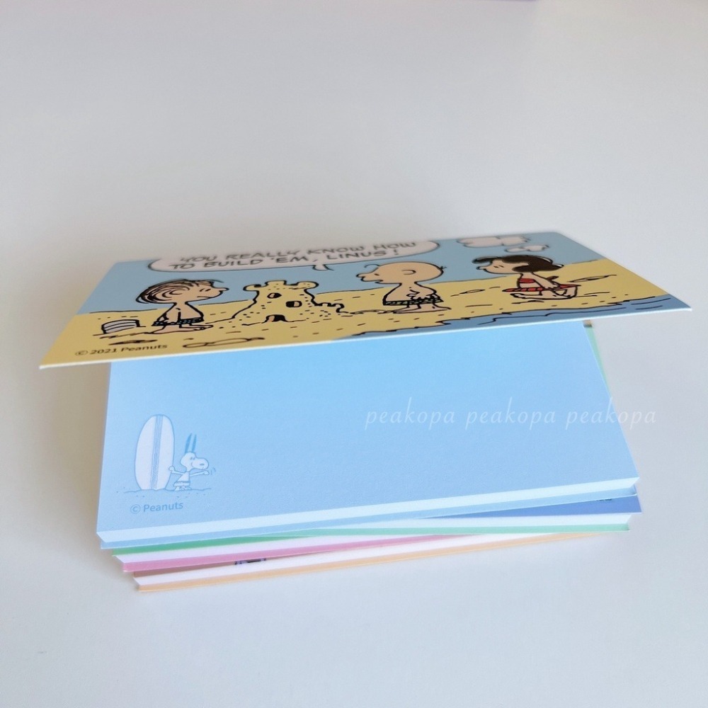 [現貨] ⛱ XP06 Snoopy 迷你便條紙 史奴比 查理布朗 便條紙 Peanuts  筆記 隨身筆記 小筆記-細節圖3
