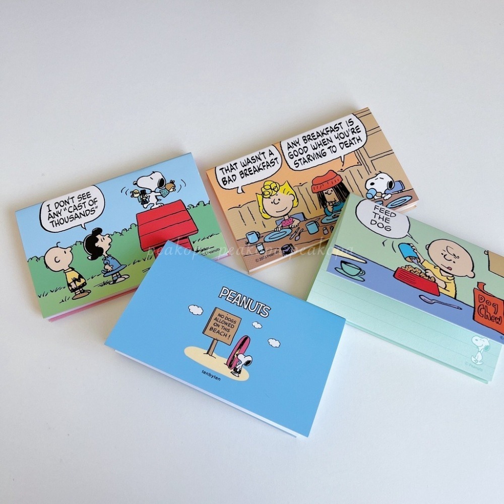 [現貨] ⛱ XP06 Snoopy 迷你便條紙 史奴比 查理布朗 便條紙 Peanuts  筆記 隨身筆記 小筆記-細節圖5