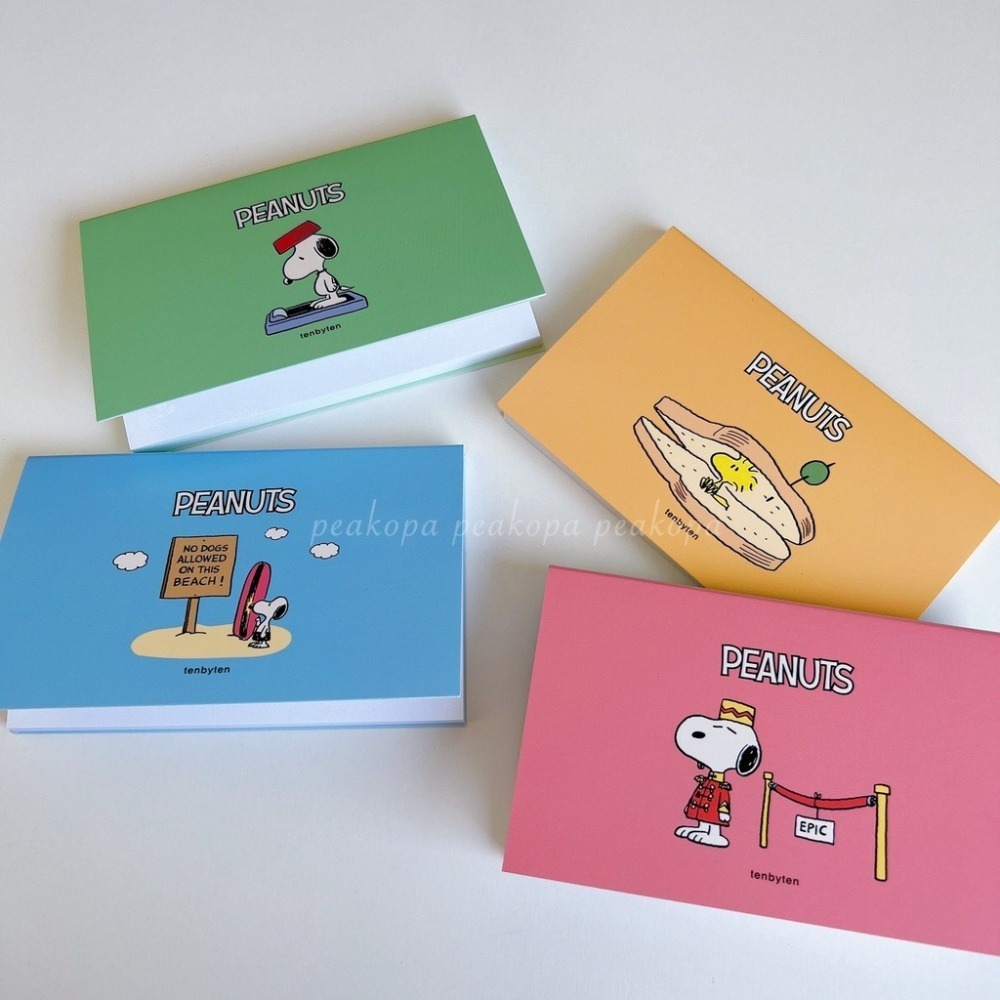 [現貨] ⛱ XP06 Snoopy 迷你便條紙 史奴比 查理布朗 便條紙 Peanuts  筆記 隨身筆記 小筆記-細節圖6